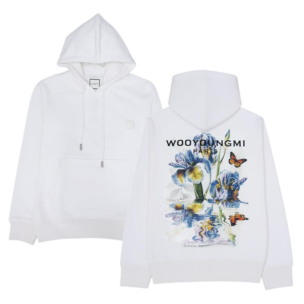 WOOYOUNGMI Flower Back Logo Men's Hoodie