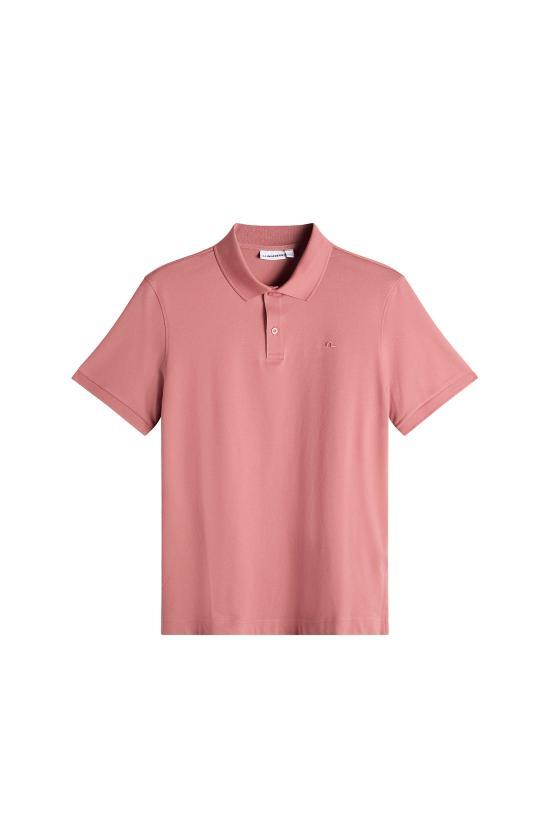 J LINDEBERG Men's Short Sleeve Polo Shirt BMJT15738E195 WITHERED ROSE DOM