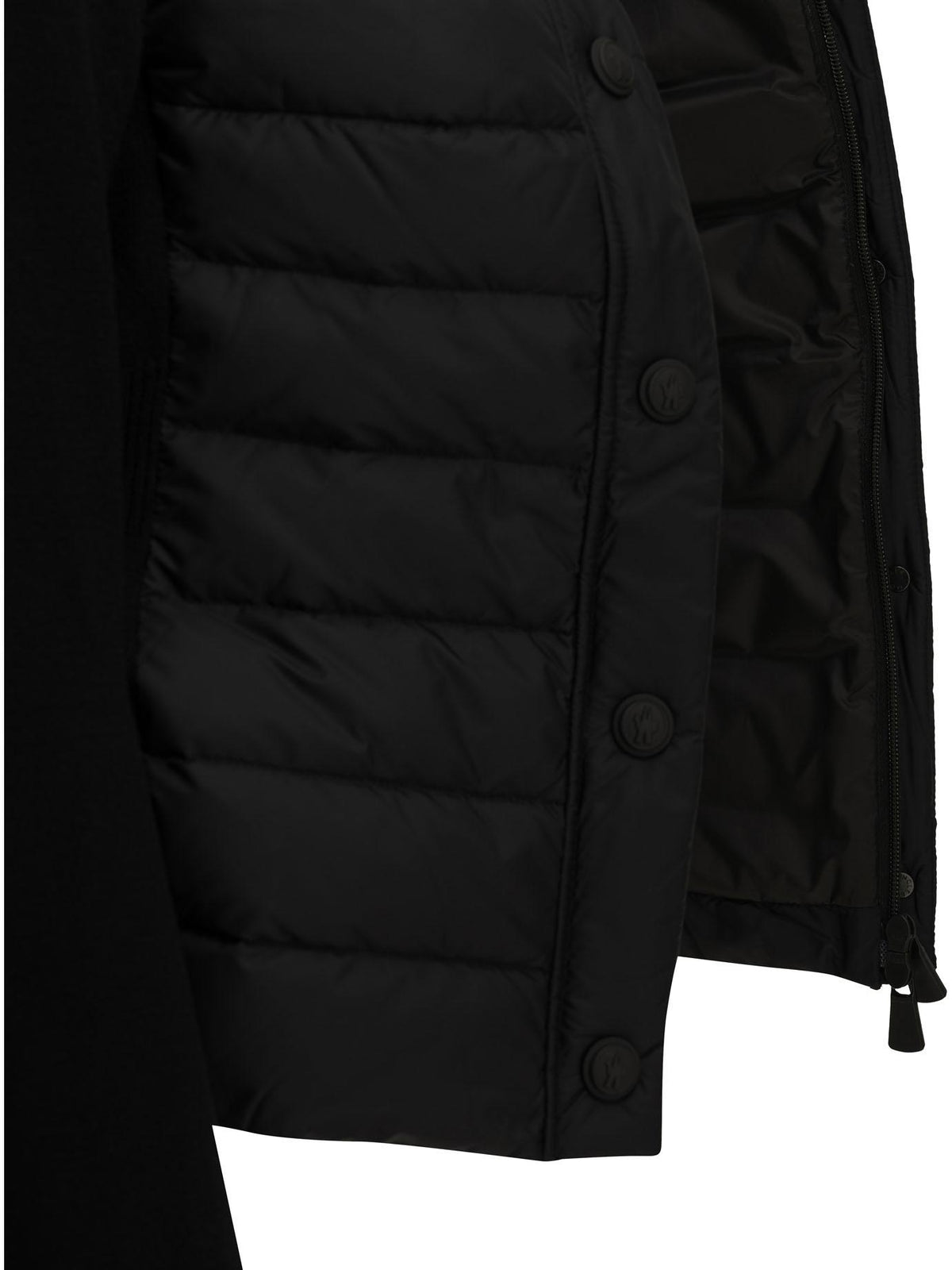 Moncler Black Wool Knit Cardigan