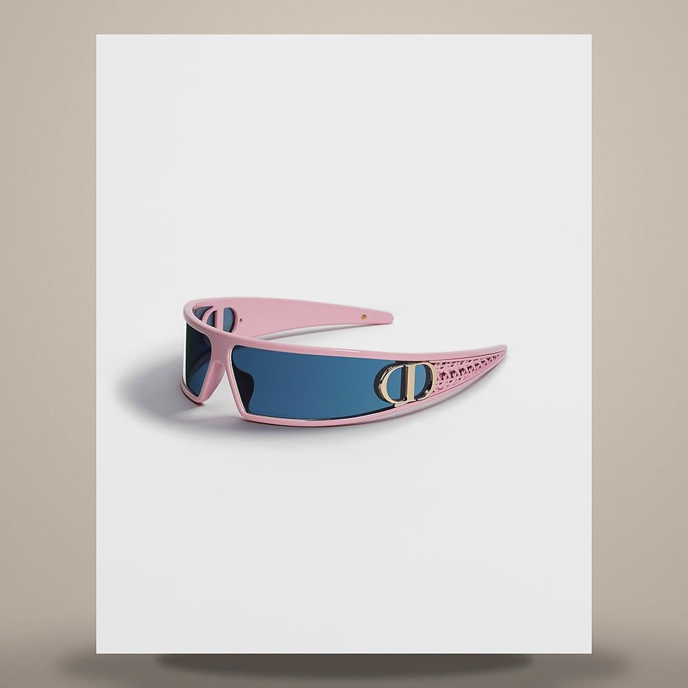 DIOR Pink Mask Sunglasses Veridiol M1U VeryDior VERY M1UXR 43B0