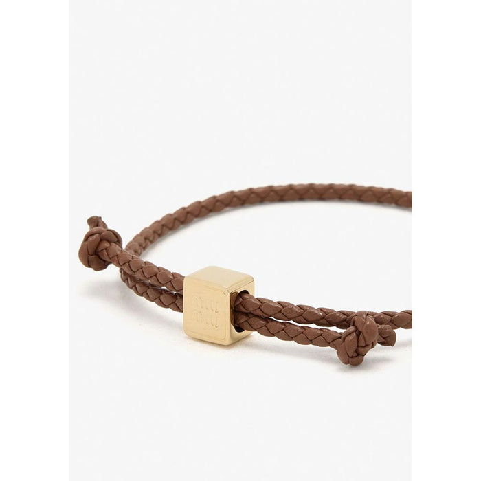 Miu Miu Logo Leather Women’s Bracelet