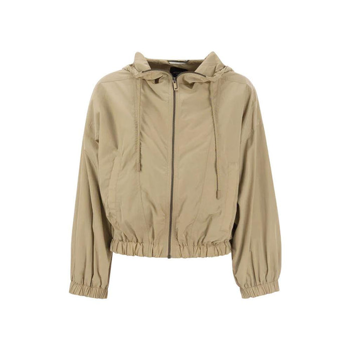 Max Mara Beige Women's Short Hooded Jacket 2350260439 003