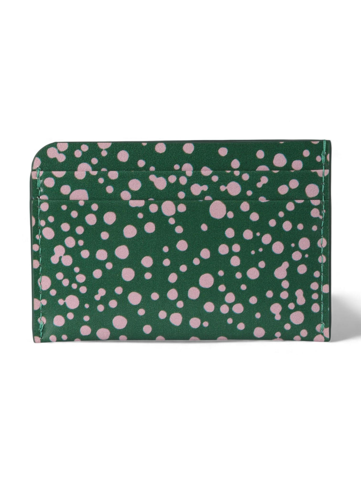 Dries Van Noten Printed Leather Card Case Wallet Forest 242 012108 558 610