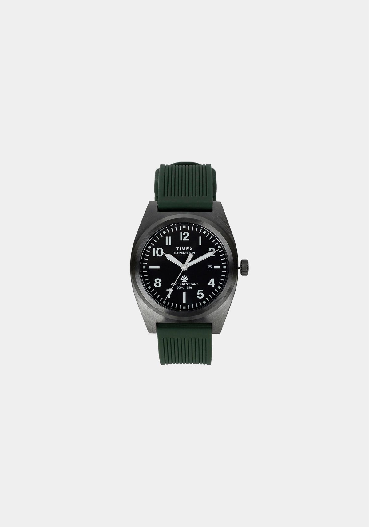 Timex Black Khaki Expedition Capstone Silicone Strap 39mm Watch TW2Y 18000