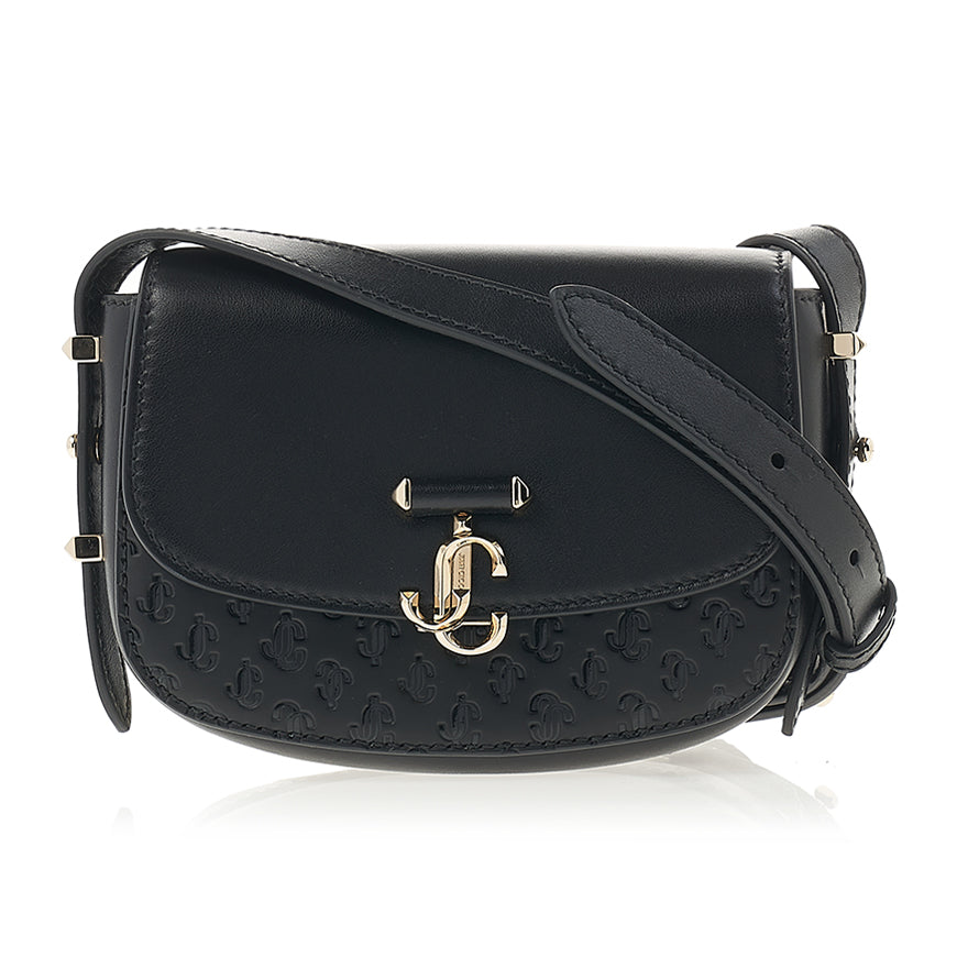 Jimmy Choo Women's Varenne Small Satchel Shoulder Bag KZZ BLACK