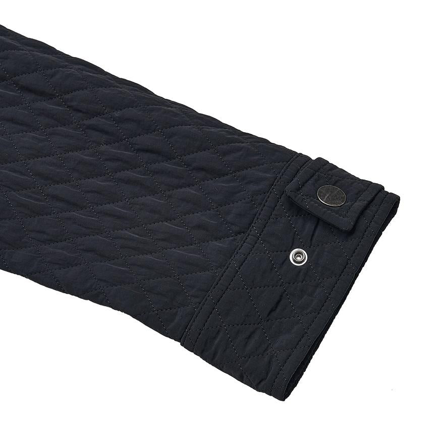 BURBERRY Women’s Hooded High-Neck Quilted Jacket Black