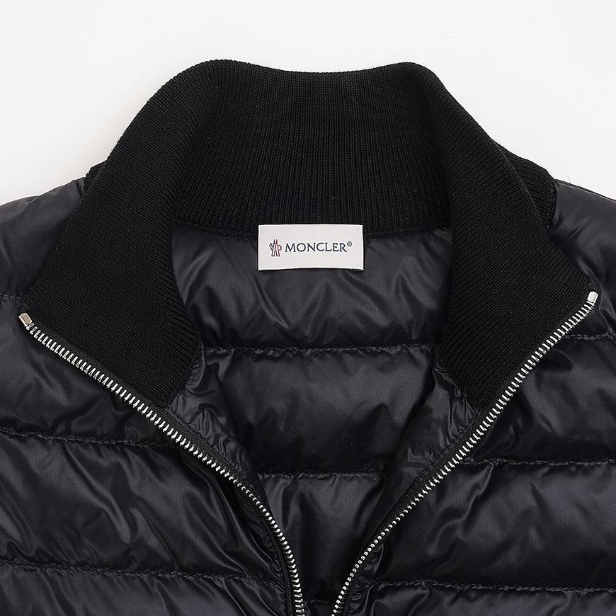 Moncler Women’s Wool Down Zip-Up Cardigan Jacket Black