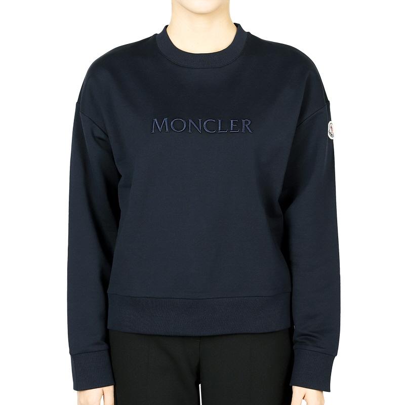 Moncler Women’s Embroidered Logo Sweatshirt Navy