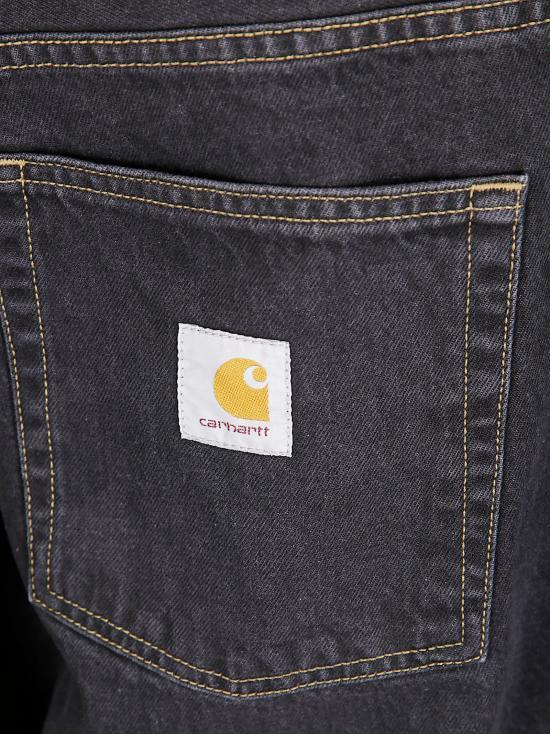 CARHARTT WIP Black Stone Washed Brandon Denim Pants Men