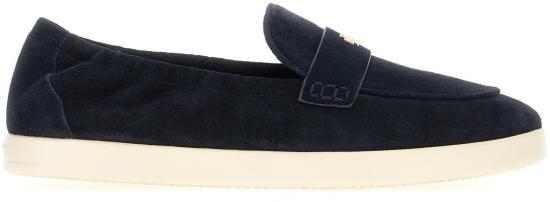 Tory Burch Blue Leather Loafers