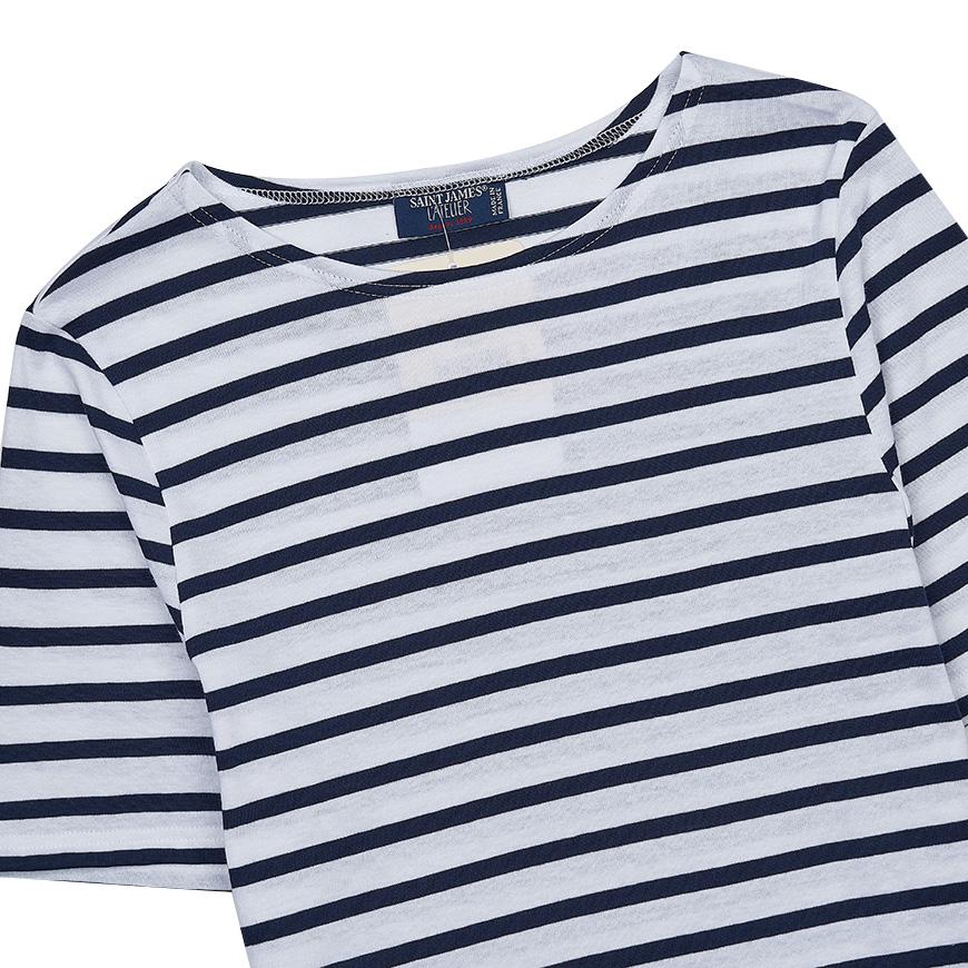 Saint James Unisex Levant T-Shirt 9863 88 NEIGE MARINE