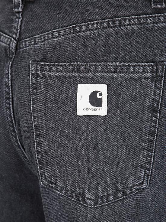 CARHARTT WIP Black Heavy Stone Wash Jane Denim Pants