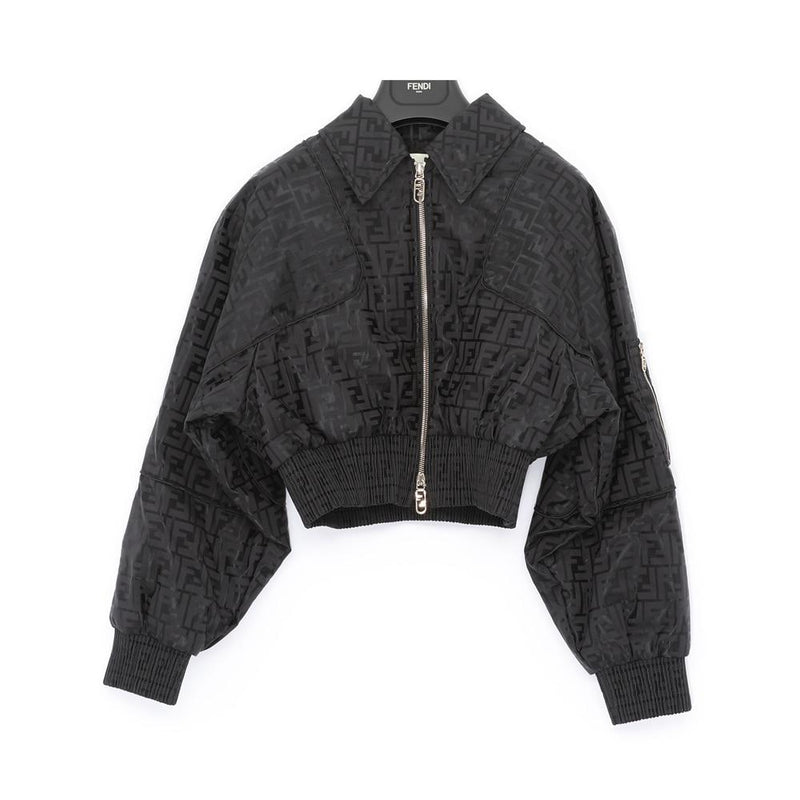 FENDI FF Logo Allover Jacquard Bomber Women’s Jacket