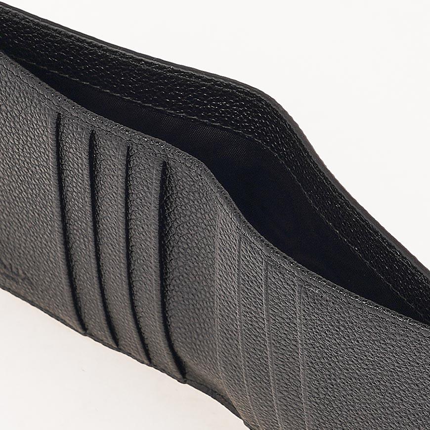 PRADA Vitello Leather Triangle Logo Bifold Wallet for Men