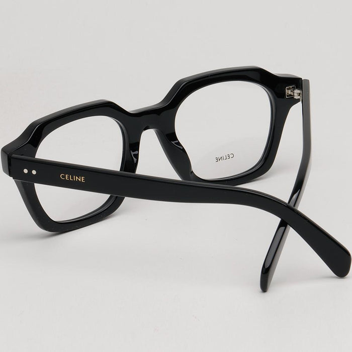 CELINE Black Acetate Thick Frame Unisex Eyeglasses CL50128I 001