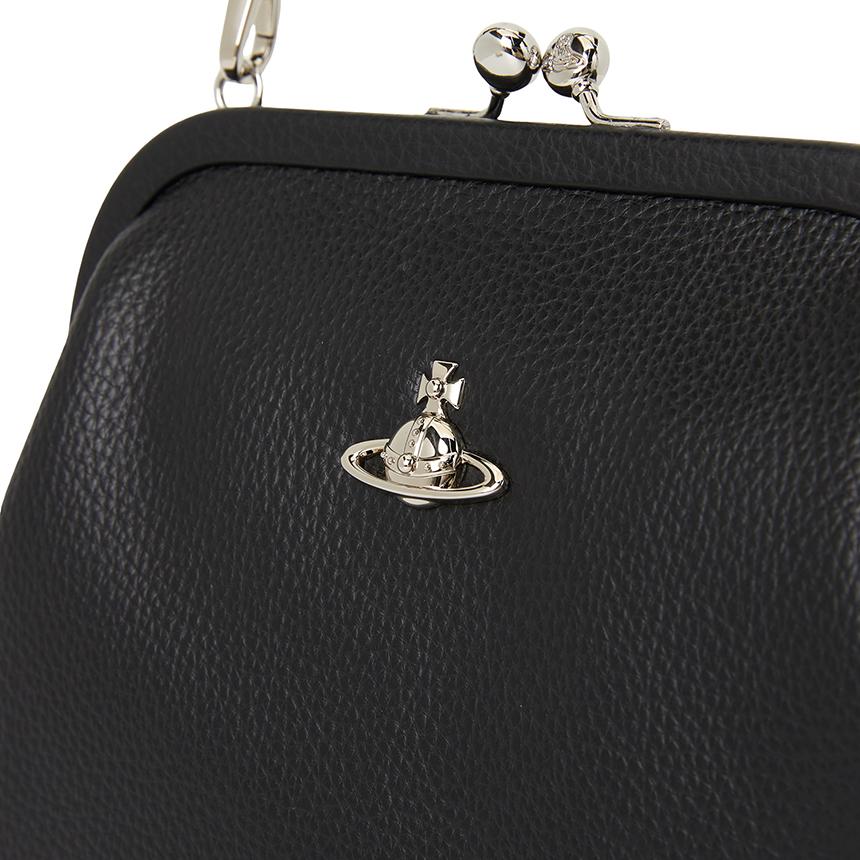 Vivienne Westwood Black Leather Women’s Clutch Bag