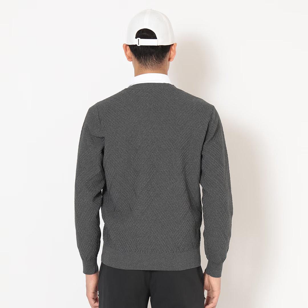 Callaway Men’s Golf Knit Crewneck Sweater Gray