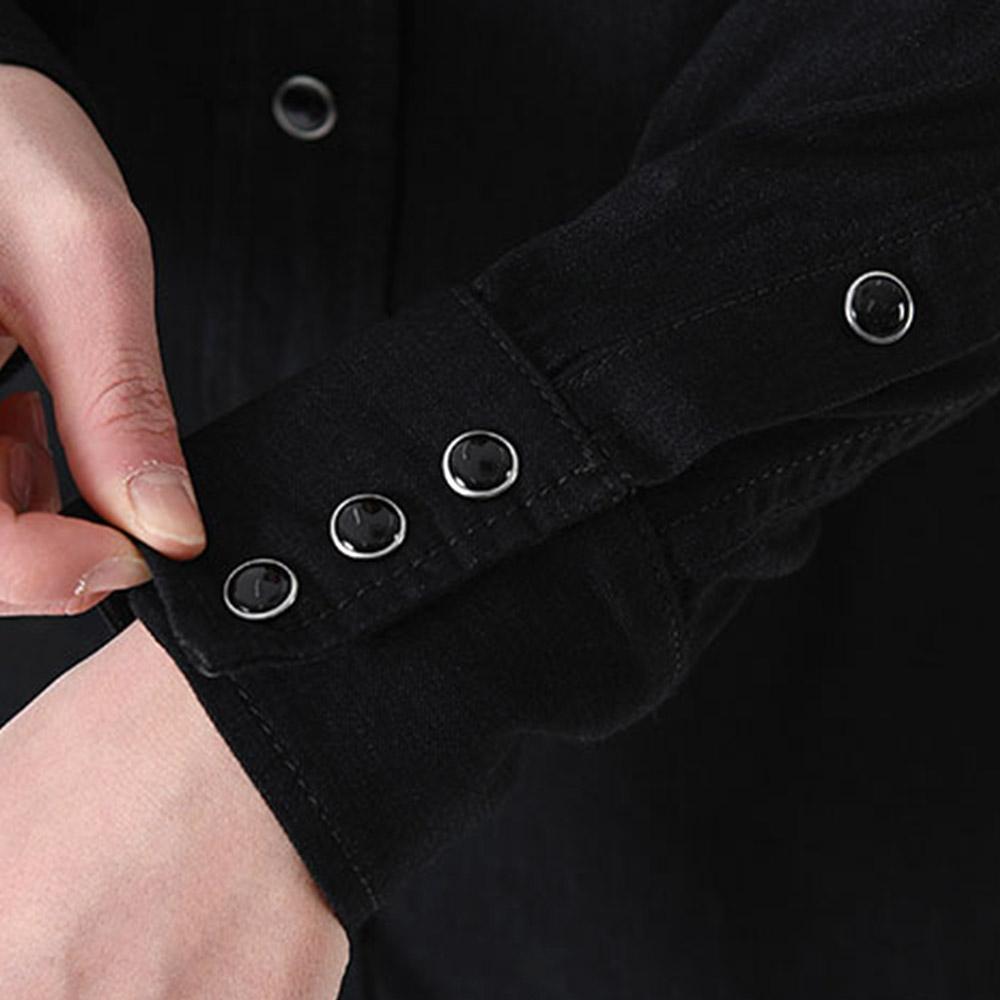 Saint Laurent Western Denim Shirt Black