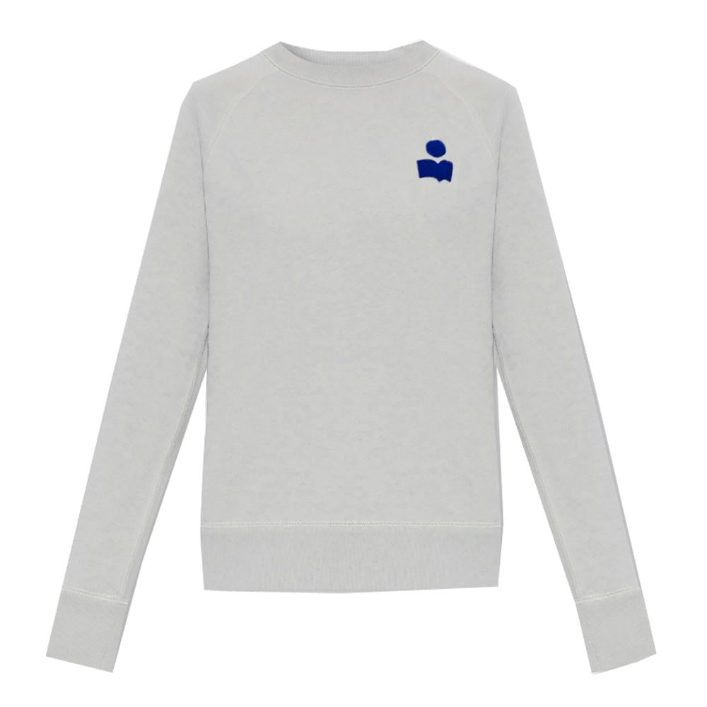 Isabel Marant Velvet Logo Sweatshirt Gray Women’s