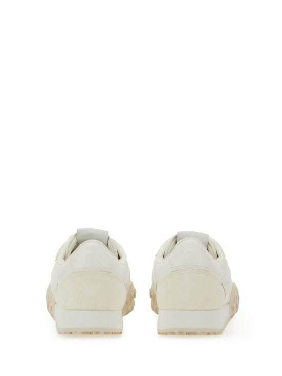 Marine Serre White Leather Sneakers MFW007 ACLEA0009 WH10