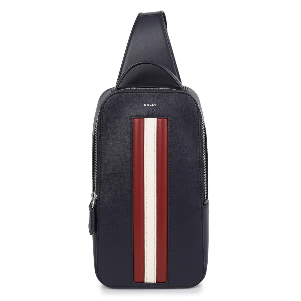 BALLY Mythos Leather Sling Bag Crossbody Black MAS02D EC001