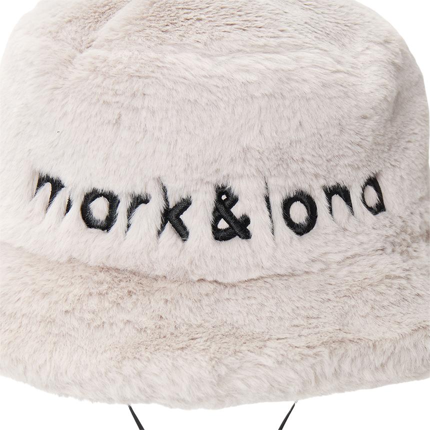 MARK&LONA Faux Fur Bucket Hat Unisex 5C FC16 WHITE