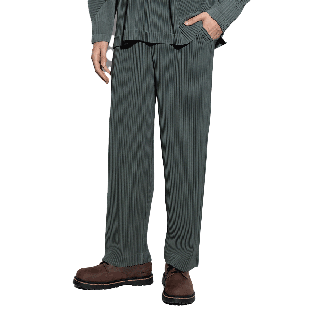 Issey Miyake Homme Plissé Men’s Basic Pleated Pants HP48JF11963