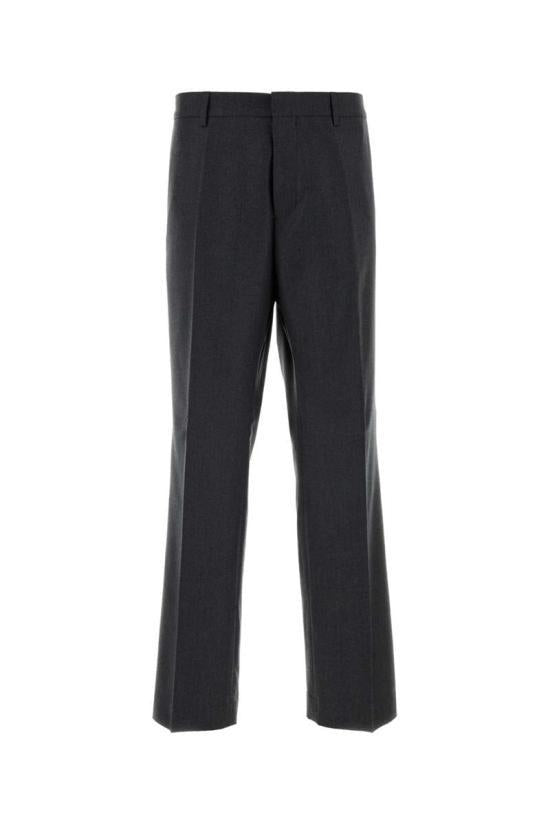 AMI Wool Straight Pants for Men HTR506 WV0023 020