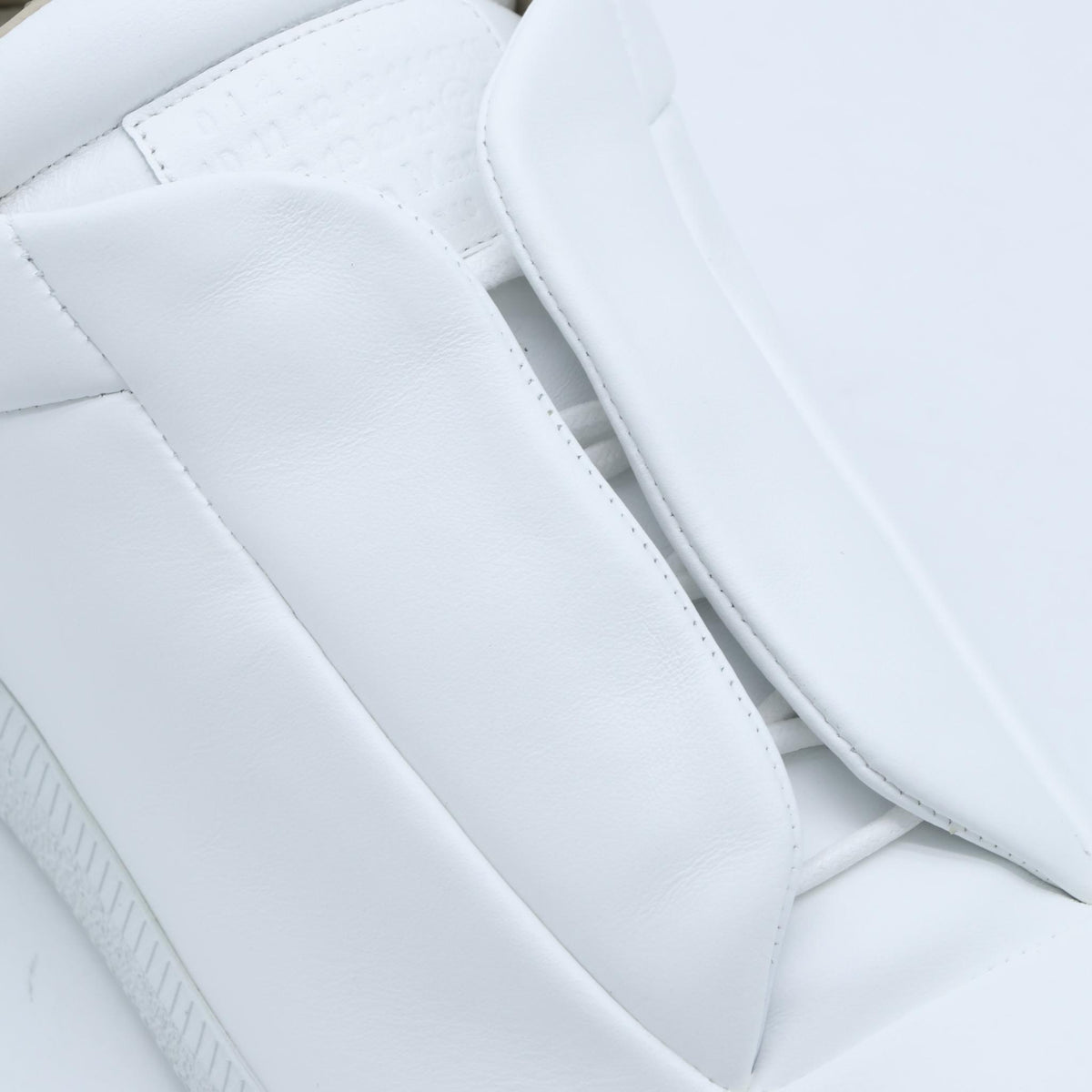 Maison Margiela White Leather Low-Top Sneakers