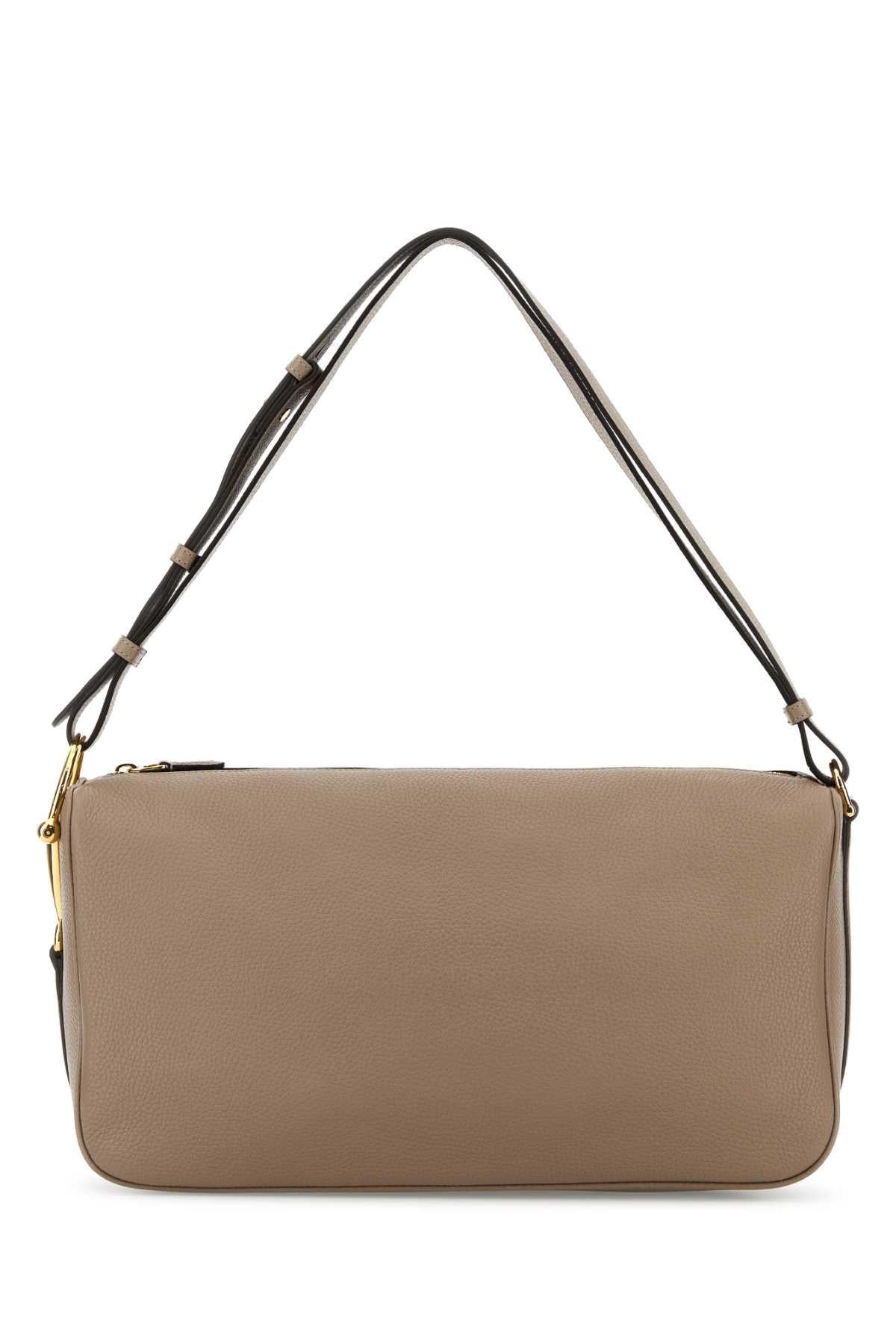 GUCCI Leather Shoulder Bag Black