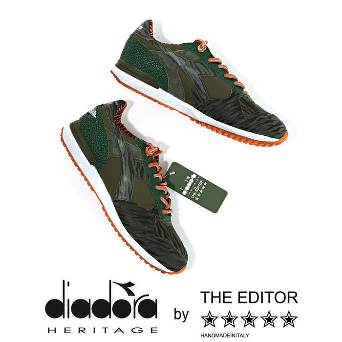 Diadora Editor Collaboration Trident Zebra Low-Top Sneakers 159984 01 70225