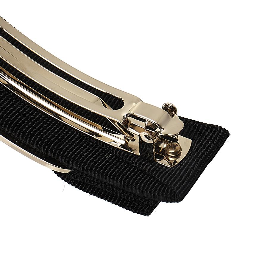 Ferragamo Vara Hair Clip Black Gold Women’s Hairpin Accessory