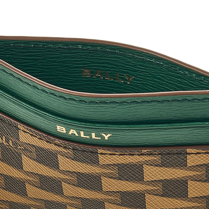 BALLY Logo Print Leather Card Holder for Men PNT C CARD CASE I8I4O
