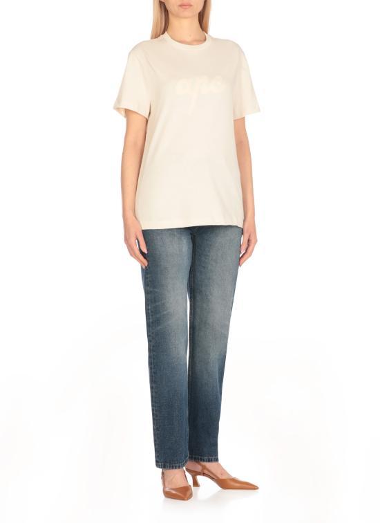 A.P.C. Putty Short Sleeve T-Shirt Women’s Cotton Top COHGSM26504 AAE
