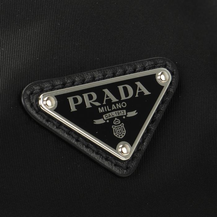 PRADA Explore Re-Nylon and Leather Crossbody Bag Black