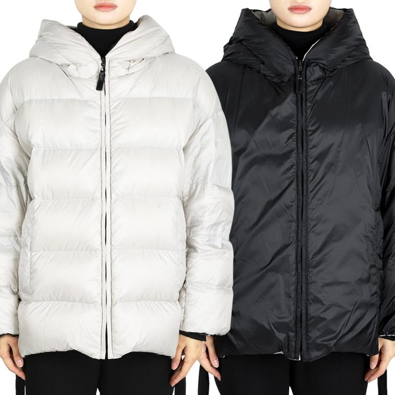 Max Mara The Cube Saycap Reversible Down Puffer Jacket Ivory/B 2429486125600 044