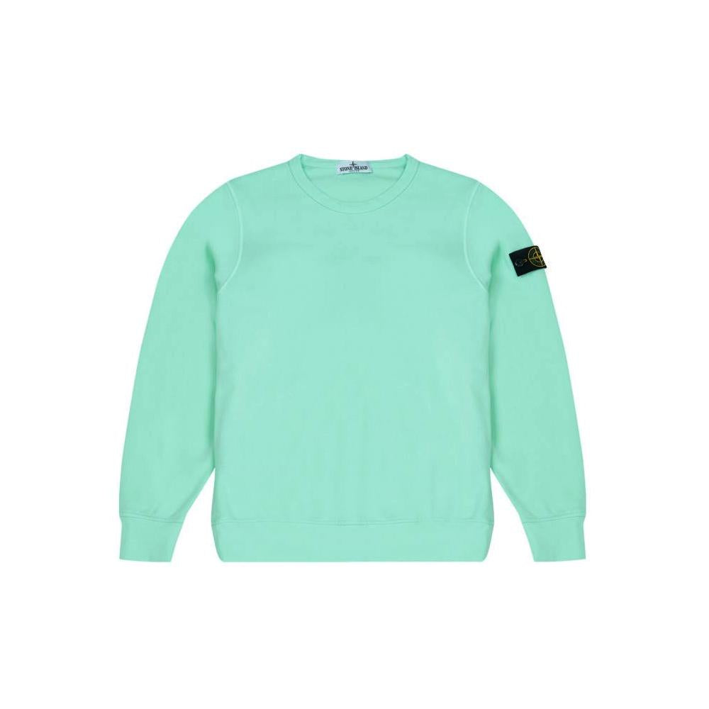 STONE ISLAND Kids Womens Logo Patch Crewneck Sweatshirt V0052