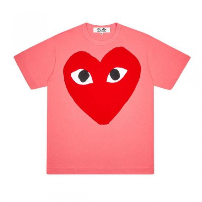 Comme des Garcons Red Play Big Heart Short Sleeve T-Shirt AX T274 051 3