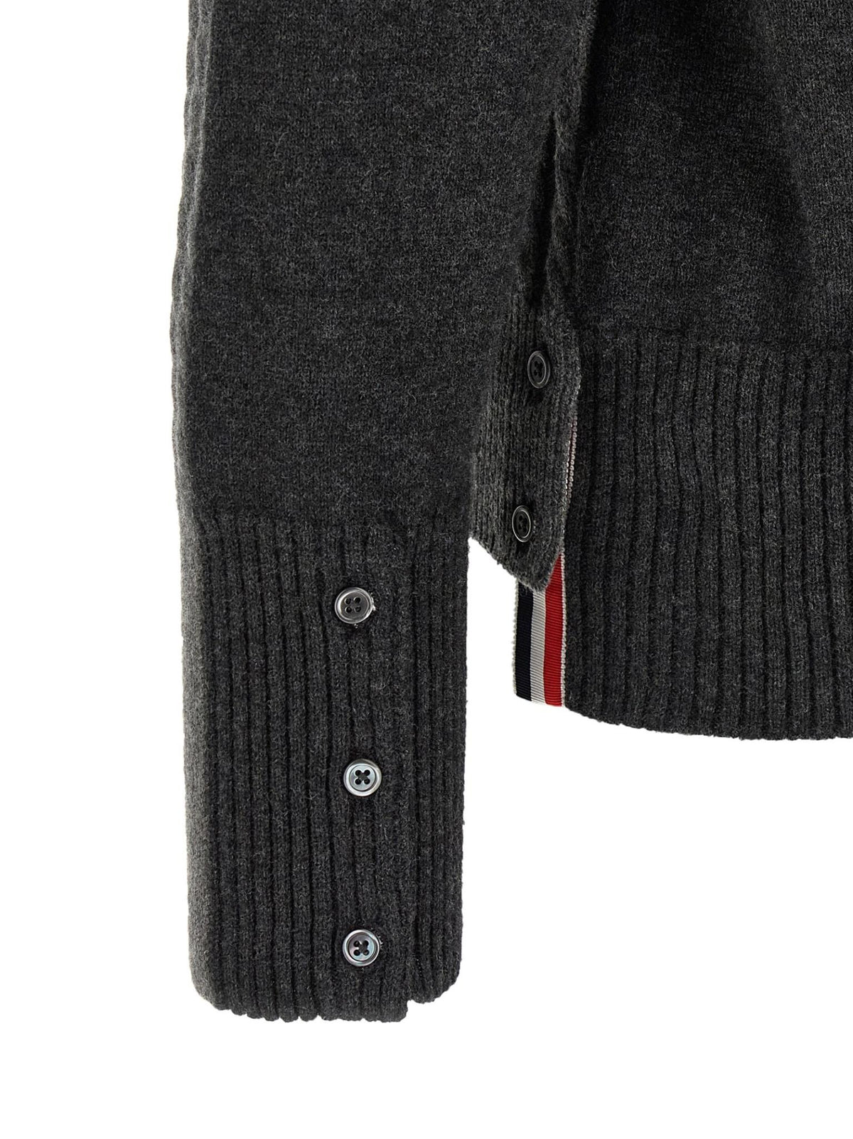 THOM BROWNE Wool Knit Cardigan Navy Men’s