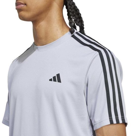 Adidas Men’s Short Sleeve T-Shirt JX2713 HALO SILVER BLACK DOM