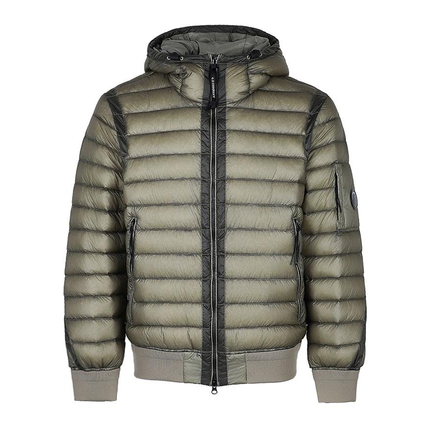 CP Company Men DD Shell Hooded Lens Down Jacket Green