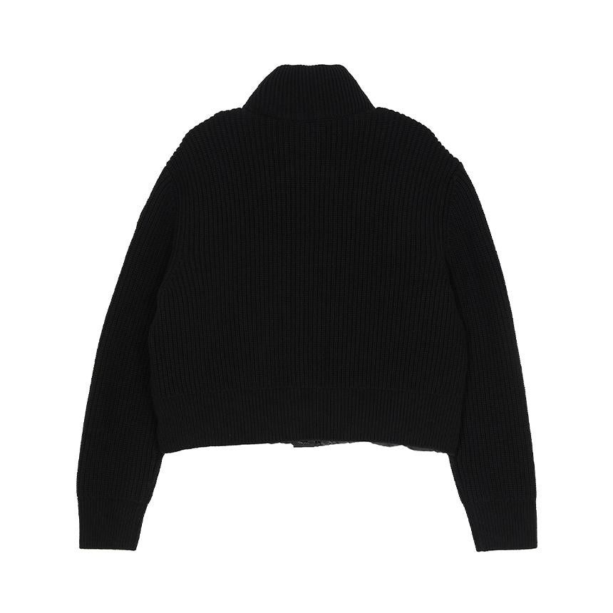 Moncler Women’s Padded Knit Cardigan Black