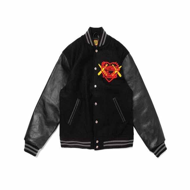 Humanmade x KAWS Black Varsity Jacket XX26 JK009