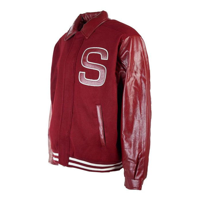 House of Sunny Cherry Red Bomber Jacket for Men