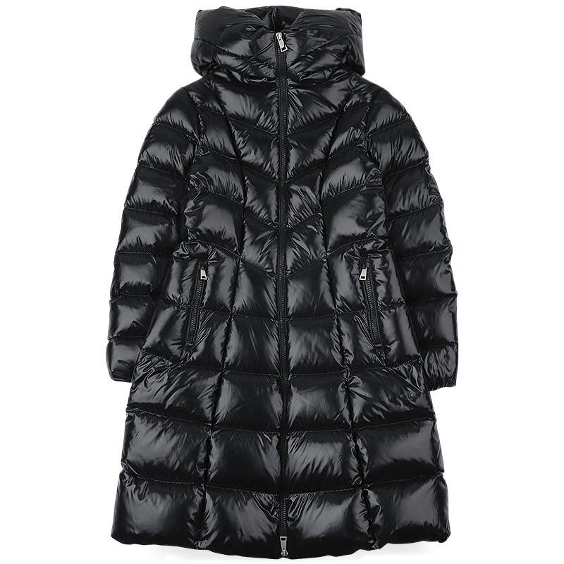 Moncler Women’s Glossy Long Down Puffer Jacket Black 1C00018 597Z8 999