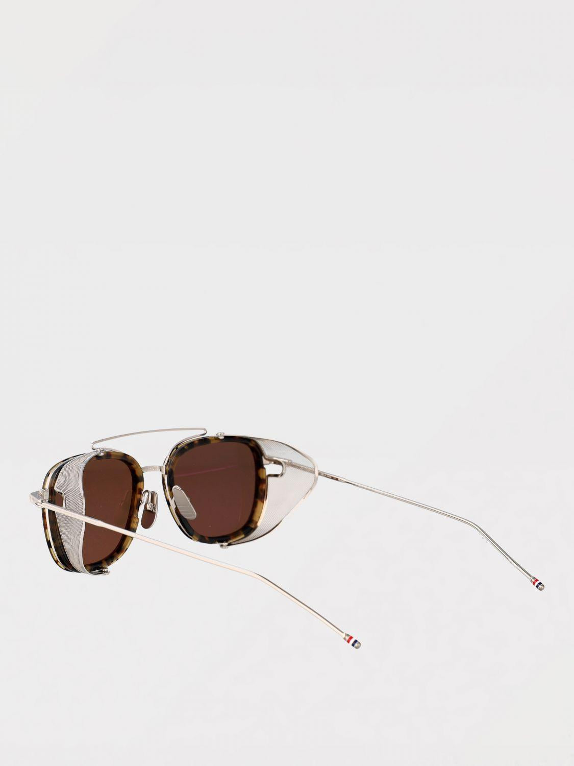THOM BROWNE Black Acetate Square Sunglasses