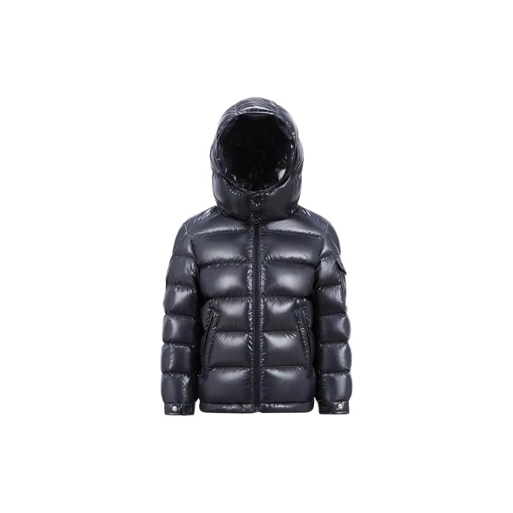 Moncler Kids Women’s NEW MAYA Logo Patch Down Jacket Navy