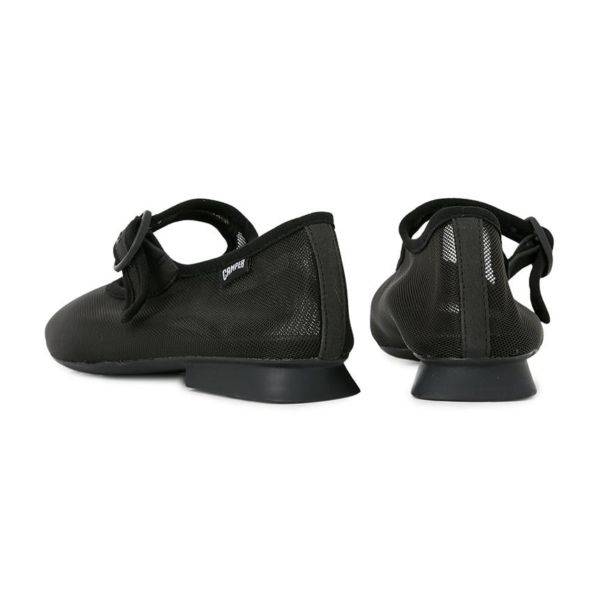 Camper Kaši Maiera Women’s Leather Flat Shoes Black