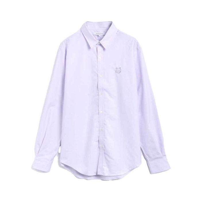 Maison Kitsune Contour Fox Head Skate Long Sleeve Shirt