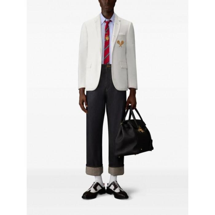 THOM BROWNE Men's Selvedge Denim 5-Pocket Jeans